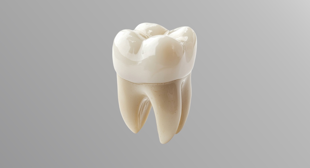 Custom porcelain dental crown at MK&C Dental Middletown
